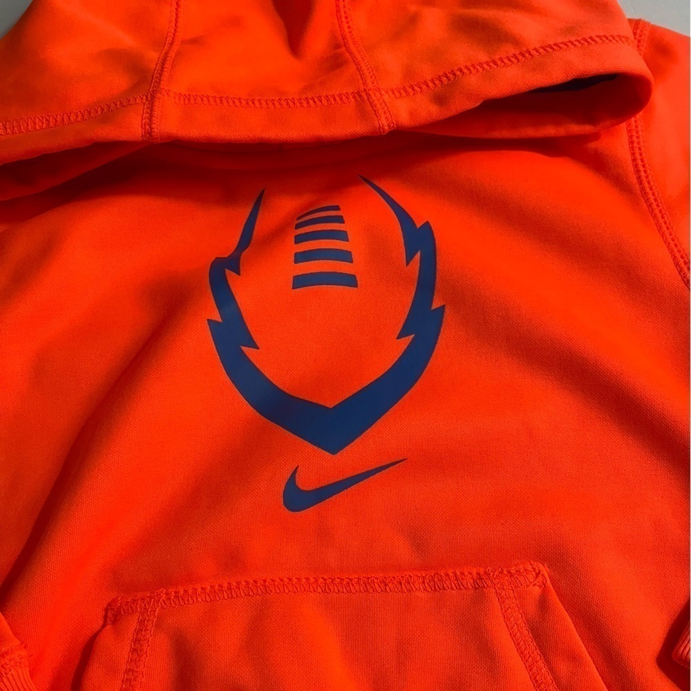 Nike • Neon Orange Blue Sweatshirt - Picture 4 of 5